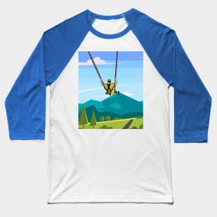 Bungee Jumping Jump To Freedom Baseball T-Shirt